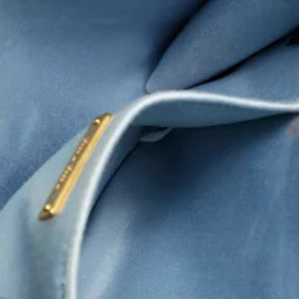 Miu Miu Leather Letter Shoulder Bag Blue - Picture 12 of 13
